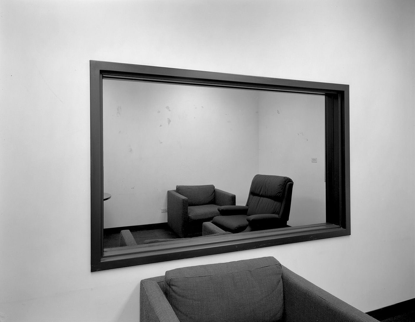 Untitled (observation room with two-way mirror), 1980-1989