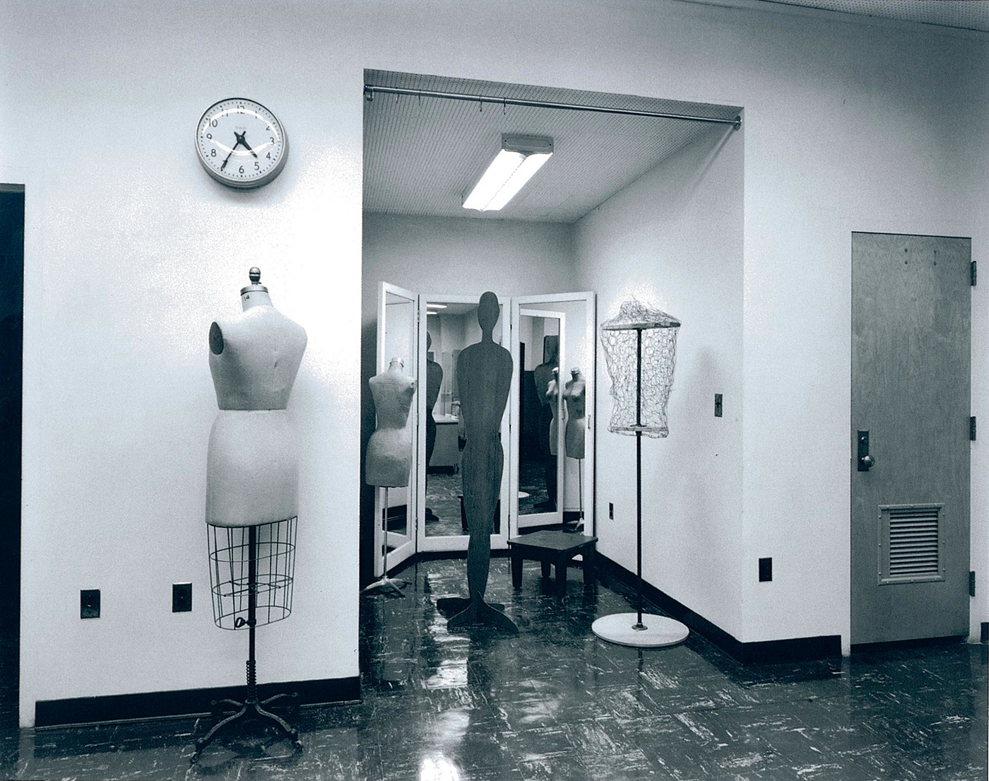 Untitled (Davis clock and seamstress dummy), 1980-1989