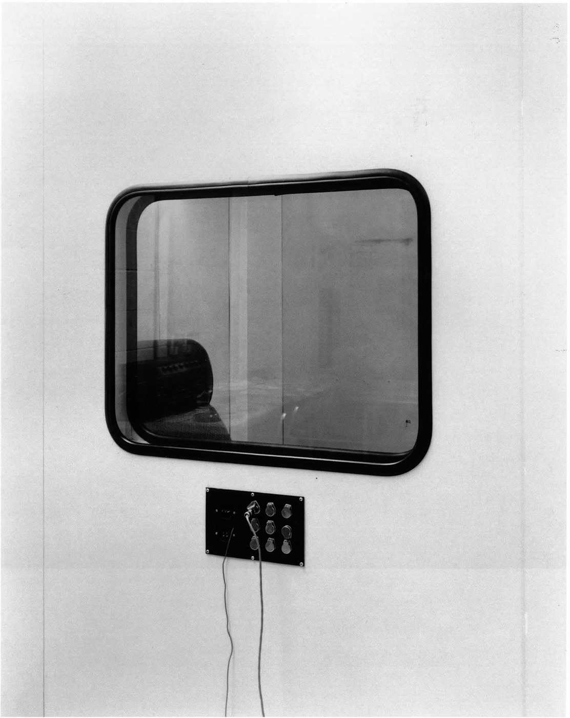 Untitled (acoustic window with chair), 1980's