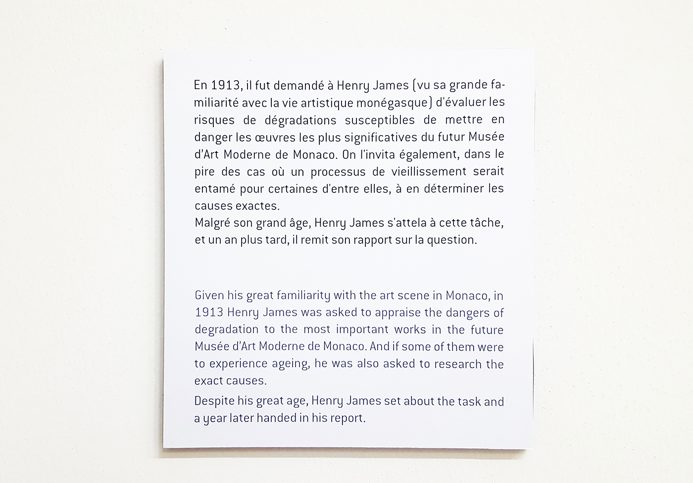 Patrick Corillon - Lab #2, Hors catégories - Villa Sauber, Monaco, 2018